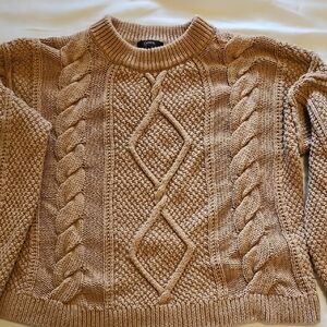 Quince Warm Beige Knit Sweater